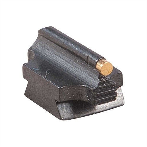 Präzisionsgefertigte RAMP MOUNTED 1/16" 31-MR Frontsicht aus Stahl, bläulich poliert, ideal für deine Waffe mit Rampenbasis. Perfekte Passform und Optik!