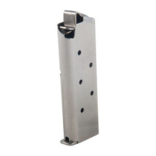 Questi caricatori in acciaio inossidabile di Metal Form sono progettati per la Colt Mustang, con 6 colpi e opzioni di estensione per il dito, garantendo durata e affidabilità.
