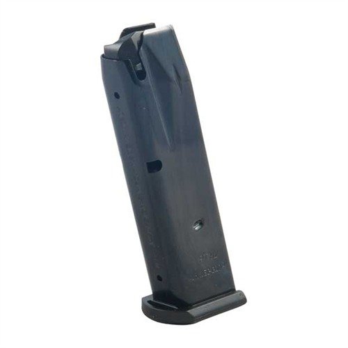 Les chargeurs TAURUS PT92/99 de MEC-GAR en acier carbone sont robustes, sans soudure et traités thermiquement pour une durabilité optimale. Capacité de 15 RND.