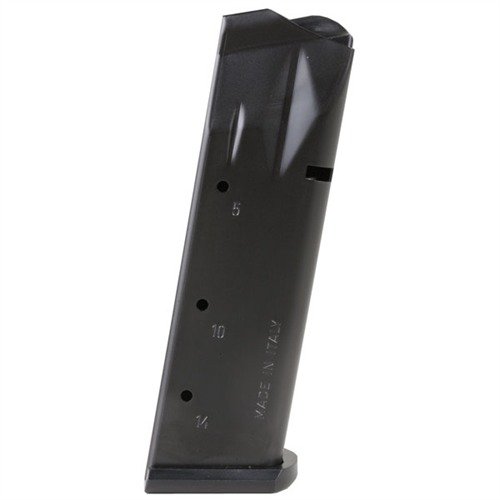 Le chargeur PARA P14 de MEC-GAR est fabriqué en acier au carbone certifié, soudé TIG, sans coutures et traité thermiquement pour une durabilité optimale.