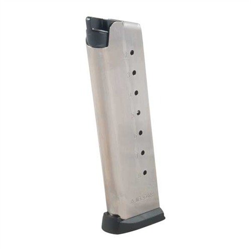 Die 1911 45ACP Magazine von MEC-GAR bieten zuverlässige Funktion, hochwertige Verarbeitung aus kohlenstoffreichem Stahl und sind in rostfreiem Nickel erhältlich.