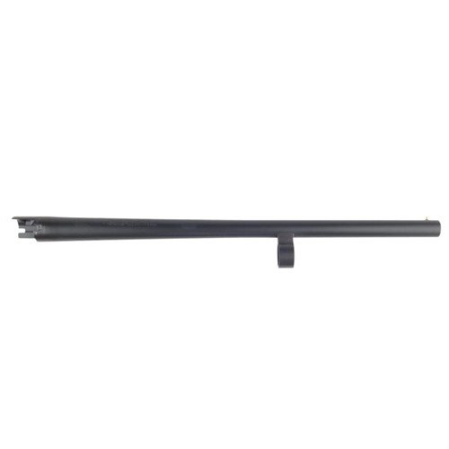 Découvre le canon MOSSBERG pour Remington 870, en finition matte black oxide et matte blue, avec un sight à perle et un calibre de 18,5" pour une précision optimale.