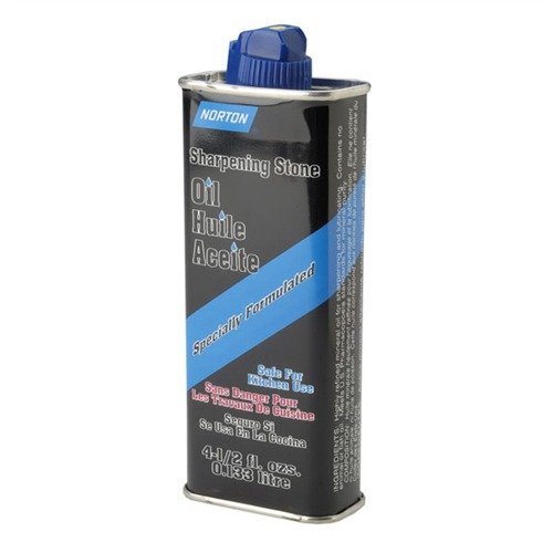 L'olio per affilatura Norton migliora la velocità e l'efficacia delle pietre affilatrici, mantenendo i pori puliti e prevenendo l'accumulo di particelle metalliche.
