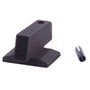Mirino anteriore in acciaio CNC, design dovetail per una presentazione fluida, faccia nera per ridurre il riverbero e facile installazione con roll pin.