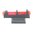 NOVAK FIBER OPTIC FRONT SIGHT, RED, .180" HIGH, FITS COLT 1911