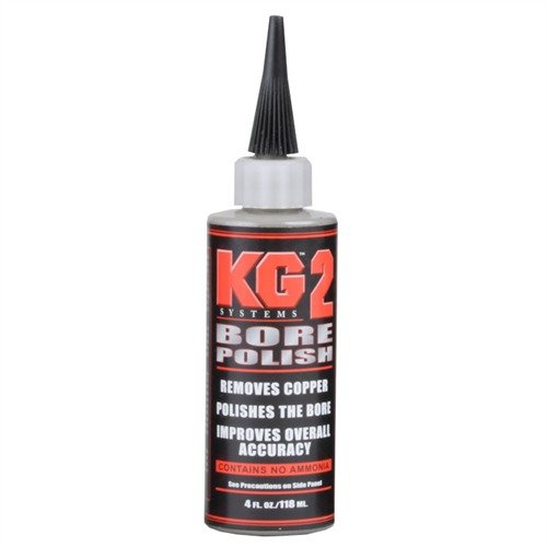 KG2 BORE POLISH reinigt und poliert deinen Lauf sanft, bewahrt eingelagertes Kupfer und sorgt für eine verbesserte Funktion ohne Fouling-Schüsse.