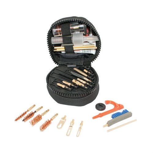Le Deluxe LE Cleaning System d'OTIS est un kit compact qui nettoie toutes tes armes de service avec des outils de qualité, y compris des brosses en laiton et un nettoyant O85.