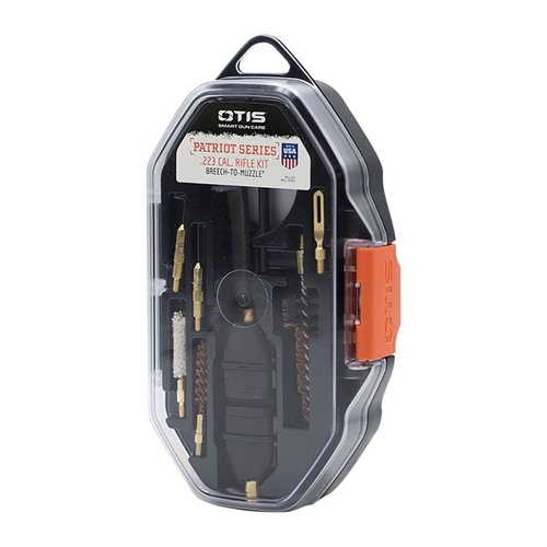 Il PATRIOT Series Rifle Kit di Otis offre gli strumenti essenziali per la pulizia completa del tuo fucile 223, con un nuovo strumento multifunzione e 4 punte incluse.