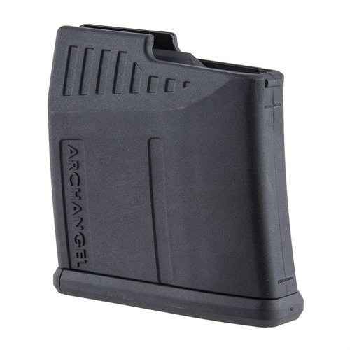 Le chargeur ProMag de 10 coups en polymère noir est spécialement conçu pour le Mauser K-98 avec crosse Archangel, offrant fiabilité et performance.