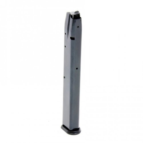 Die CZ 75 9MM Magazin von PRO MAG bietet höchste Haltbarkeit durch einen Stahlkörper und langlebige Komponenten, ideal für raue Bedingungen.