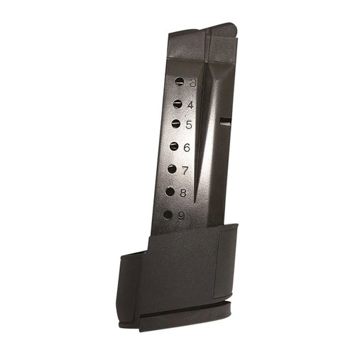 Améliore ta capacité avec les chargeurs en acier Smith & Wesson Shield, disponibles en 8, 9 et 10 coups, pour une confiance accrue lors de l'entraînement.