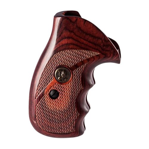 I manici in legno laminato Pachmayr Renegade per S&W K, L Frame offrono una presa migliorata, durata superiore e un'estetica elegante, senza bisogno di adattamenti.
