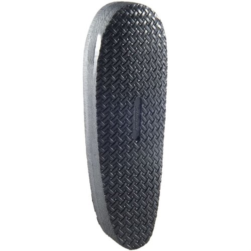 Der D750B DECELERATOR Recoil Pad aus hochwertigem Decelerator-Gummi dämpft den Rückstoss deines Gewehrs effektiv und bietet ein klassisches Design mit schwarzem Grund.