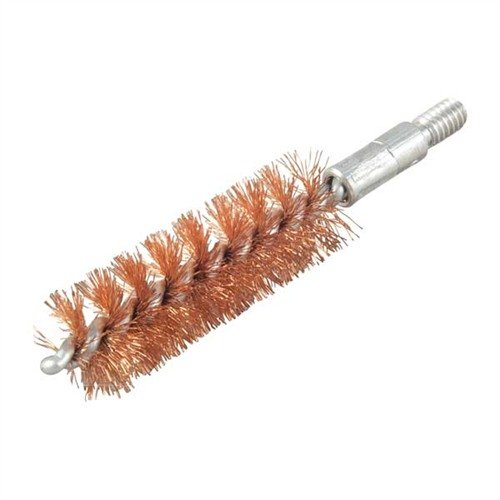 Le spazzole per canne HOPPES in bronzo fosforoso offrono una pulizia efficace per armi da fuoco, con filettature 8-32 per pistole e fucili e 5⁄16"-27 per fucili a pompa.