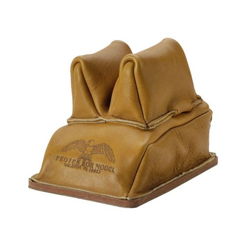 Le Heavy Bottom Rabbit Ear Rear Bag en cuir lisse offre une excellente stabilité grâce à son fond épais et ses oreilles qui empêchent le décalage. Parfait pour le tir!