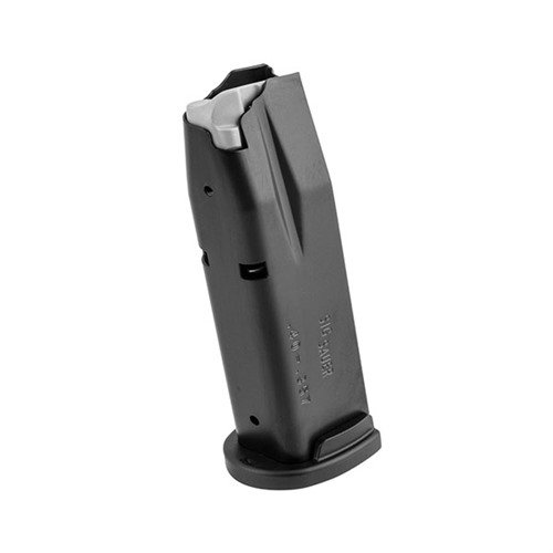 Ces chargeurs d'origine pour Sig Sauer P250 et P320 en .40 S&W offrent une capacité de 13 cartouches, avec un corps en acier et une finition noire durable.