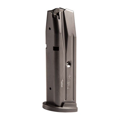 Ces chargeurs d'origine pour P250/P320 en 9mm Luger offrent une fiabilité maximale avec un corps en acier durci et un fini noir durable.