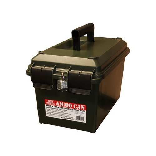 Scopri il contenitore per munizioni MTM, leggero e resistente 💚, ideale per la conservazione di munizioni multi-calibro. Perfetto per il trasporto!