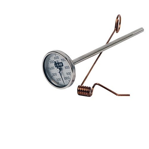 Il termometro per piombo RCBS offre un intervallo di 1000°F e un'accuratezza di +/- 1%, con una sonda da 6" e manico regolabile per evitare scottature.