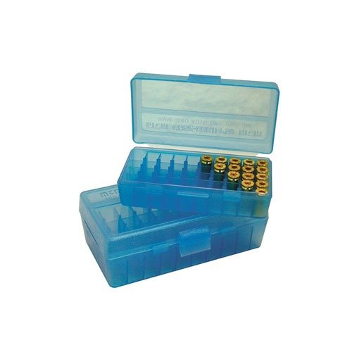 Les boîtes d'ammo FLIP TOP P-100 de MTM Case-Gard sont idéales pour stocker tes recharges, avec une surface texturée, empilables et une garantie de 25 ans.