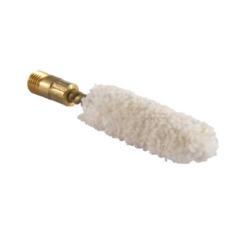 I nostri mop per canne di fucile sono realizzati in cotone al 100% con nuclei e accoppiamenti in ottone, compatibili con filettature standard 5/16-27.