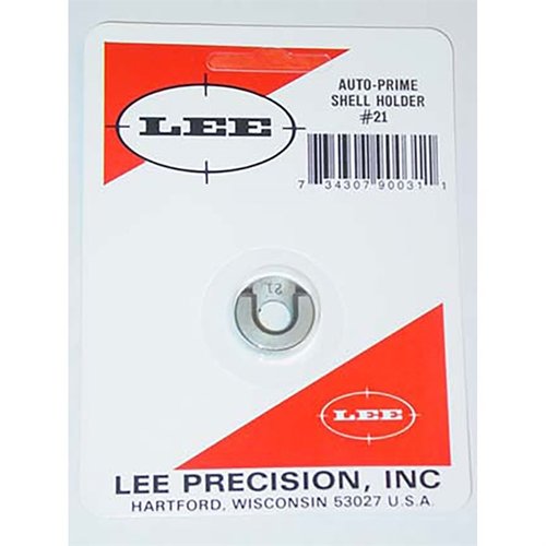 Les Lee Auto Prime Shellholders sont fabriqués en acier durci, offrant une précision maximale et s'adaptent parfaitement aux outils de amorçage portables Lee.