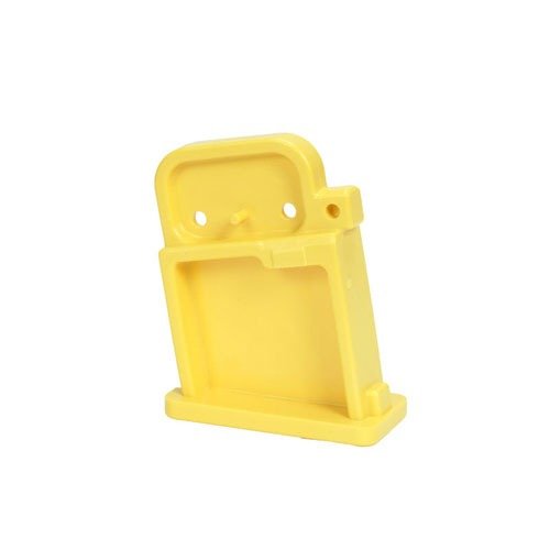 Der AR-15 Magazine Safety Block in leuchtendem Gelb sorgt für maximale Sicherheit auf dem Schiessstand, indem er das Magazin sicher verriegelt und eine sichtbare Sicherheitsanzeige bietet.