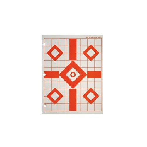 Die Sinclair Fluorescent Sight-in Targets bieten dir klare Sichtbarkeit mit fluoreszierendem Orange auf schwerem Papier, ideal für Low-Light-Bedingungen und präzises Schiessen.