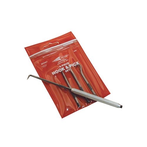 Ce set de 5 outils te permet de libérer et installer des ressorts, remplacer des O-rings et récupérer des pièces dans des espaces étroits, avec un manche en aluminium et des embouts interchangeables.