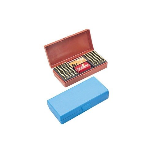 La boîte de munitions MTM SB-200 te permet de stocker 200 cartouches 22LR/17 HMR, avec un accès facile et un espace pour deux boîtes de 50.