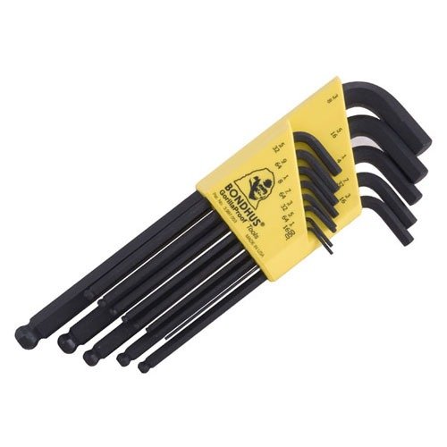 Die Bondhus BallDriver® Hex Key L-Wrench Sets bieten eine langlebige Konstruktion, ball-end Design für 25° Winkel und praktischen Stauraum für präzise Wartung.