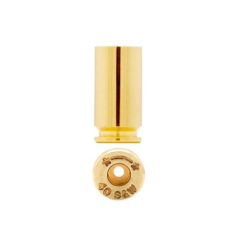 Starline 40 S&W BRASS bietet dir hochwertige, gerade Wandpatronen, die von den besten Handfeuerwaffen-Schützen gewählt werden. 100 Stück pro Tasche!