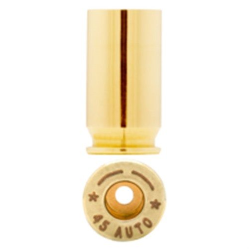 Starline 45 AUTO BRASS bietet dir hochwertige, gerade Wandmunition, die von Top-Schützen gewählt wird. Ideal verpackt in 100 Stück für deine Schiessbedürfnisse.