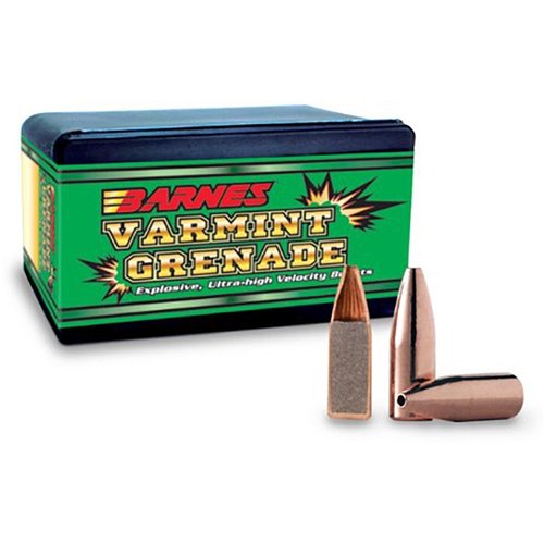 Die Varmint Grenade von Barnes ist bleifrei, explosiv und reduziert das Risiko von Abprallern. Ideal zum Vernichten von Nagetieren auf grosse Distanz!
