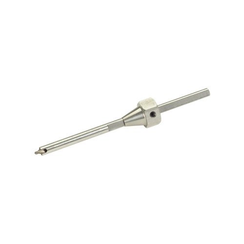 Le GEN II Universal Flashhole Deburring Tool en acier inoxydable élimine les bavures efficacement et facilement, idéal pour les cartouches neuves sans besoin de découpe.