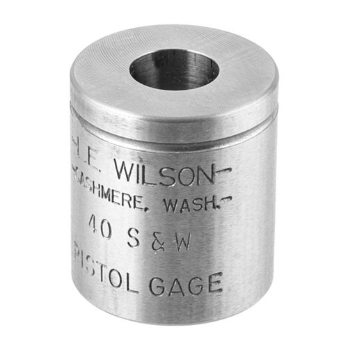 I gage WILSON PISTOL MAX sono essenziali per misurare con precisione le dimensioni critiche delle munizioni, evitando l'oversizing e garantendo una ricarica ottimale.