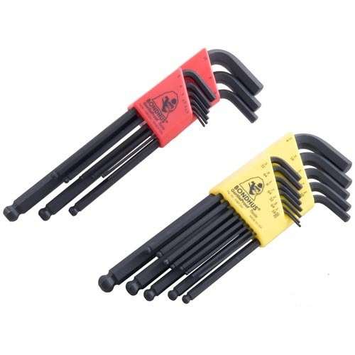 Die Bondhus BallDriver® Hex Key L-Wrench Sets bieten eine hervorragende Ball-End-Design für einfachen Zugang in engen Bereichen und sind langlebig mit praktischem Aufbewahrungssystem.