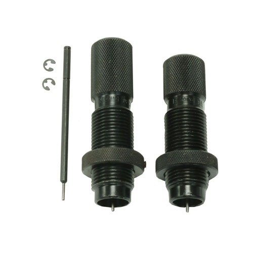 Il kit di decapping Redding consente di deprimere e pulire i bossoli prima della formatura, gestendo casi da .22 a .50 calibro fino a 2,5 pollici.
