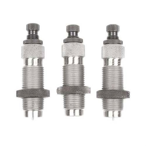 Il set di 3 die STRAIGHT WALL 45-70 U.S. GOVT di REDDING offre precisione e affidabilità per la ricarica, ideale per appassionati e professionisti.