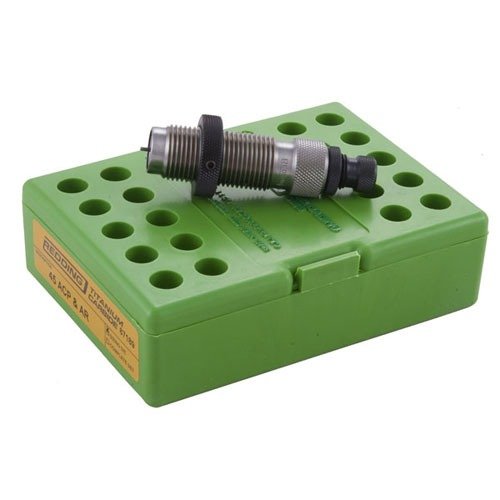 Les dies Redding en carbure de titane sont parfaits pour le redimensionnement des cartouches 9mm Luger, offrant une surface lisse et sans lubrification.