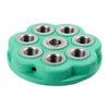 La T-7 Turret Press offre una testa girevole a sette stazioni, costruzione in ghisa e allineamento preciso, accettando die da 7/8" a 14".