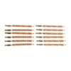 Il pacco da 12 spazzole in bronzo per fucile da 6.5mm, con filettatura 8-32M, garantisce una pulizia efficace e duratura della canna per prestazioni ottimali.