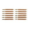 Il pacco da 12 spazzole in bronzo per fucili è ideale per una pulizia efficace e duratura delle canne, compatibile con calibri 8MM e attacco 8-32M.