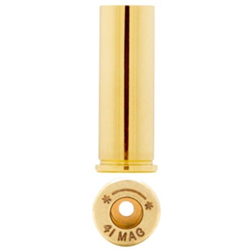 Starline 41 Remington Magnum Brass bietet höchste Qualität für präzise Schüsse. Perfekt für Top-Schützen, verpackt in praktischen 100er Beuteln.