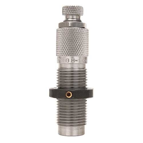 Le PISTOL 'M' DIES, .380-9MM Neck Expanding M Die élargit l'embouchure pour un chargement précis, prolongeant la durée de vie de tes douilles et évitant l'écrasement des balles.