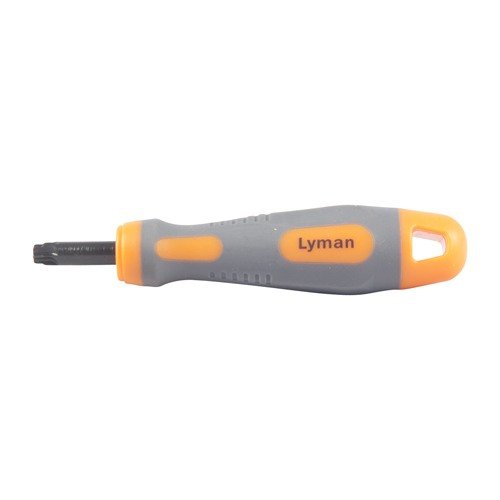Gli strumenti Lyman per la pulizia dei primer pocket garantiscono una preparazione uniforme e pulita, con manico ergonomico e resistente per rimuovere anche i crimp militari.