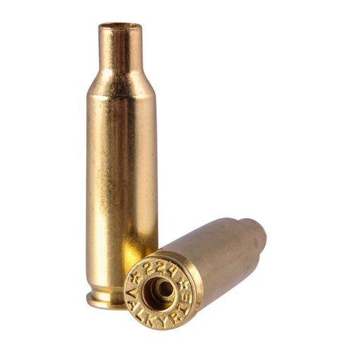 Entdecke die 224 VALKYRIE BRASS von STARLINE – höchste Qualität, langlebig und präzise, perfekt für deine Schiessbedürfnisse. 100 Stück pro Packung!