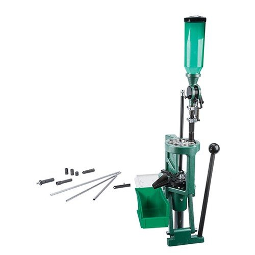 Steigere deine Nachladefähigkeiten mit der RCBS® Pro Chucker 7: 7 Stationen, automatische Indexierung, schnelle Kaliberwechsel und hohe Produktionsrate!