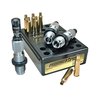 Le jeu de dies Redding Premium Deluxe pour 7MM-08 offre une précision accrue avec un Carbide Size button et un Bullet Micrometer Seating Die pour un ajustement facile.