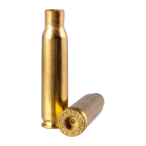 Les douilles Starline .308 Winchester offrent une qualité supérieure, une performance constante et peuvent être rechargées plusieurs fois, parfaites pour tes tirs.